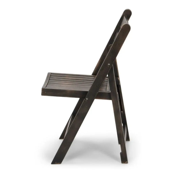 Wood Slatted Folding Chair – Advanced Stanchions