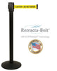 Visiontron Retracta-Belt Single Line Post - 15' Belt - OUTDOOR