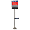 Visiontron 6' Tall Sign Post with Retracta-Belt - 10' Belt - Lollipop Sign Stand *POST ONLY*