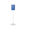 Perfex Pedestal Sign Frames - 11" x 17" / Adjustable Height (26" to 50")