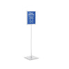 Perfex Pedestal Sign Frames - 14" x 22" / Adjustable Height (26" to 50")