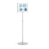Perfex Pedestal Sign Frames - 8.5" x 11" / Fixed 36" Height