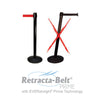 Retracta-Belt PRIME Aluminum Outdoor - Set of 2 Posts - 10ft Belts