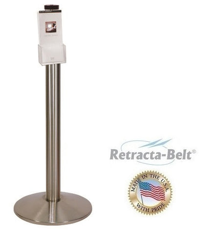 Visiontron Retracta-Belt Post Mount Literature Holder Visiontron Retracta-Belt Post Mount Literature Holder