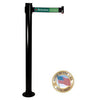 Visiontron Retracta-Belt Fixed Post - 10' Belt - Single Line