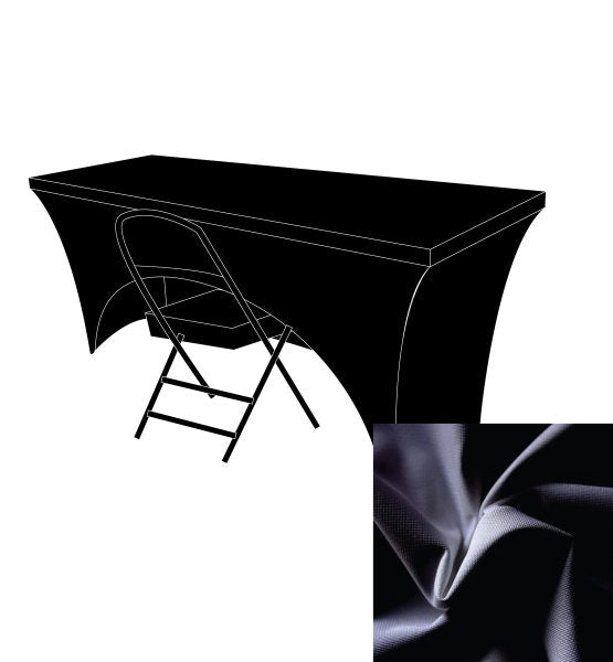 Spandex (Stretch) Table Cover - Rectangular (Open Back)