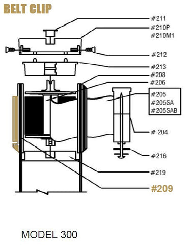 Visiontron Replacement Belt Clip for Retracta-Belt