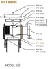 Visiontron Replacement Belt Guide for Retracta-Belt