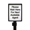 PRIME Designer Series Sign Frames with Universal Post Adapter (Radius Corners) - Includes 2 Acrylics