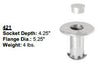 Socket and Cap for Visiontron Retracta-Belt Removable Posts