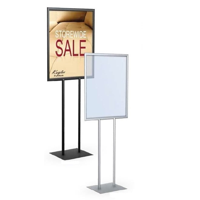 Adjustable Floor Sign Holder Stand - 8.5x11 Inch Display With 360° Rotation