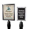 PRIME Heavy Duty Sign Frames with Universal Post Adapter - Includes 2 Acrylics