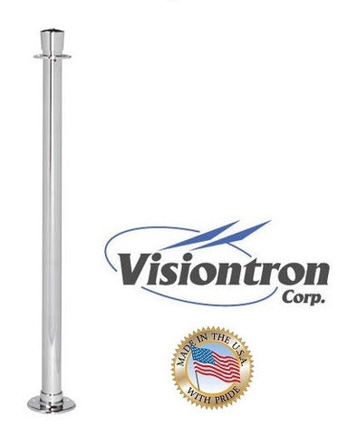 Visiontron Premium Classic Posts with Fixed & Removable Base Mounts (SET OF 5)