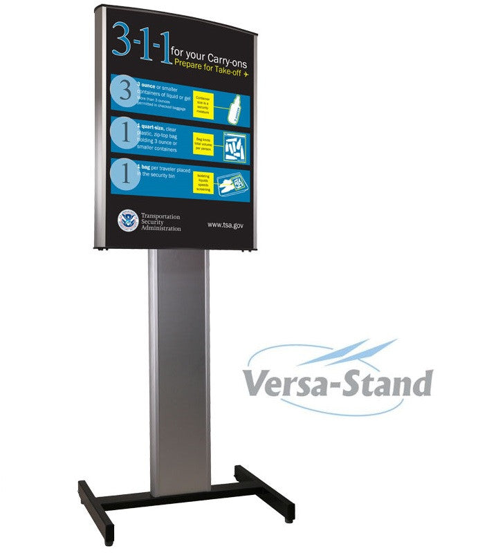 VERSA-STAND Heavy Duty Weatherproof Outdoor Sign Holder - Visiontron