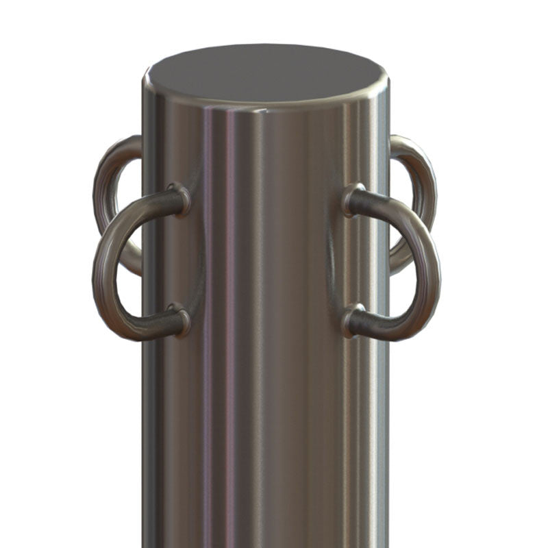 Threaded Loop Post Visiontron Steel Outdoor Loop Chain Post | Advanced Stanchions